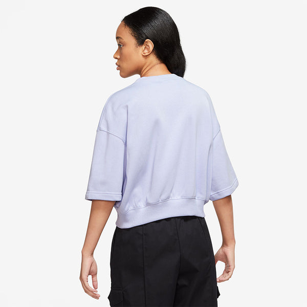 Nike Women's Sportswear City Utility French Terry Short-Sleeve Top