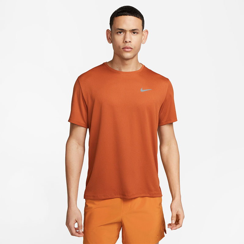 Nike Men's Dri-Fit UV Miler Short-Sleeve Running Top