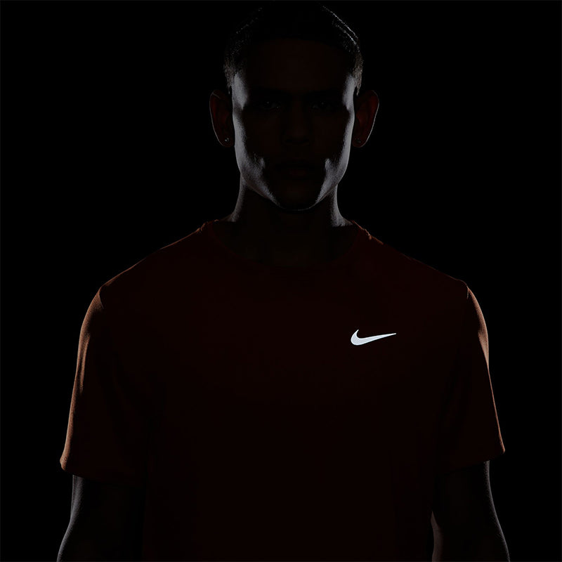 Nike Men's Dri-Fit UV Miler Short-Sleeve Running Top