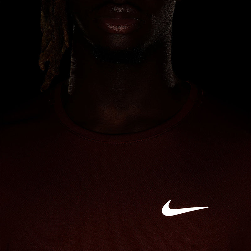 Nike Men's Dri-Fit UV Miler Short-Sleeve Running Top