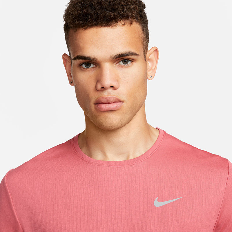 Nike Men's Dri-Fit UV Miler Short-Sleeve Running Top