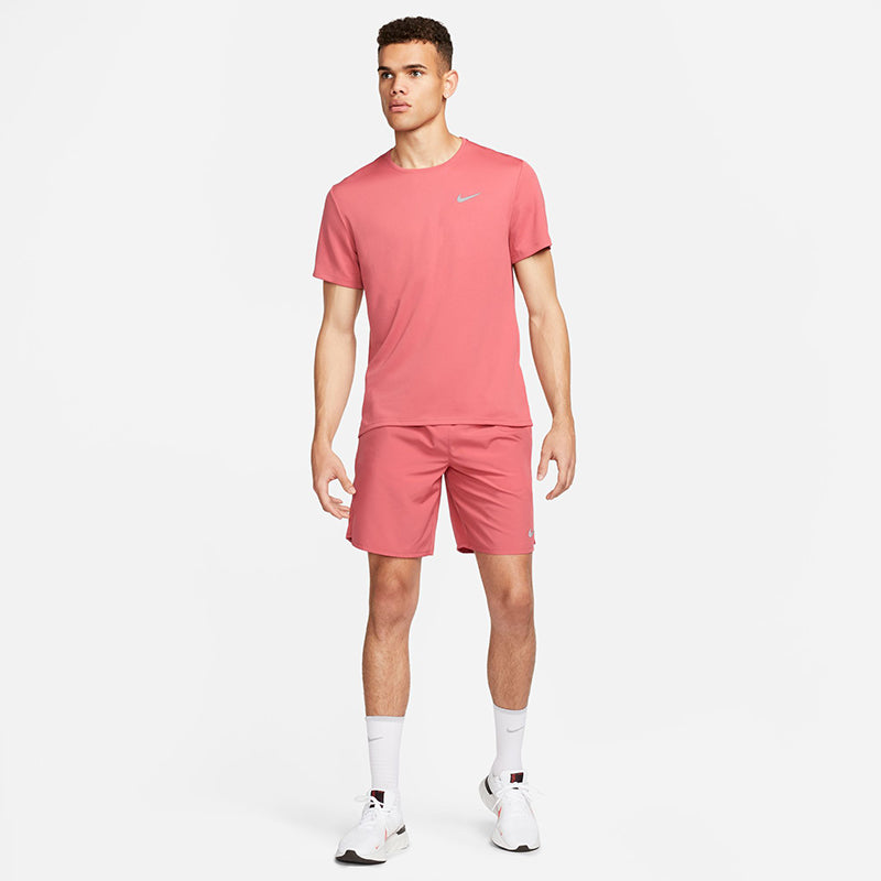 Nike Men's Dri-Fit UV Miler Short-Sleeve Running Top