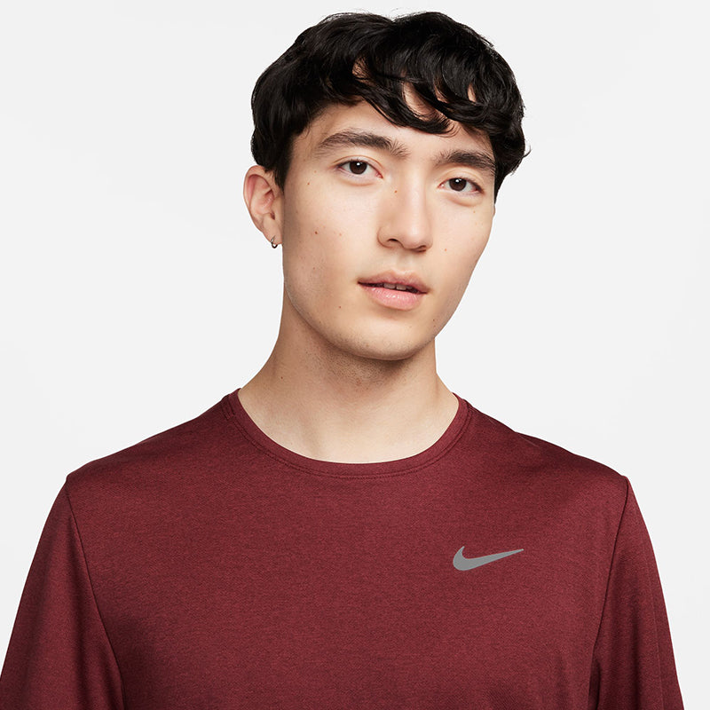 Nike Men's Dri-Fit UV Miler Short-Sleeve Running Top