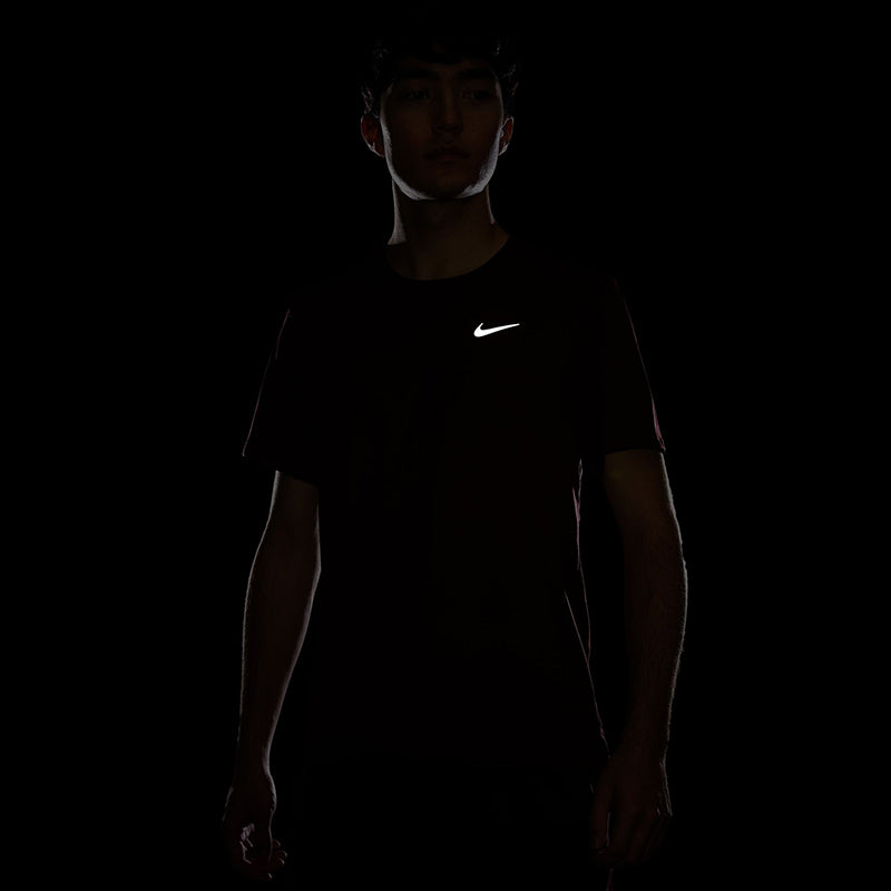 Nike Men's Dri-Fit UV Miler Short-Sleeve Running Top