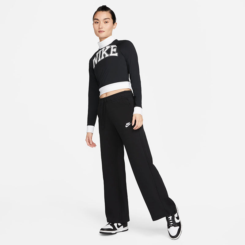 Nike Women's Sportswear Club Fleece Mid-Rise Wide-Leg Sweatpants