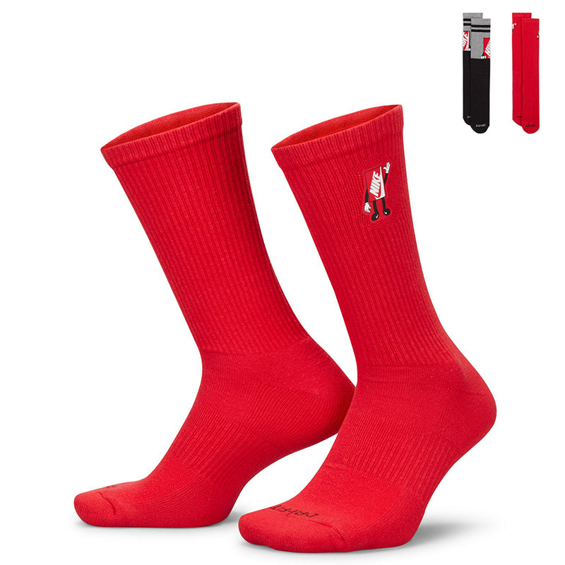 Nike Unisex Everyday Plus Cushioned Crew Socks (2 Pairs)