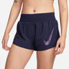 Nike Women's Dri-Fit One Swoosh Mid-Rise Brief-Lined Running Shorts