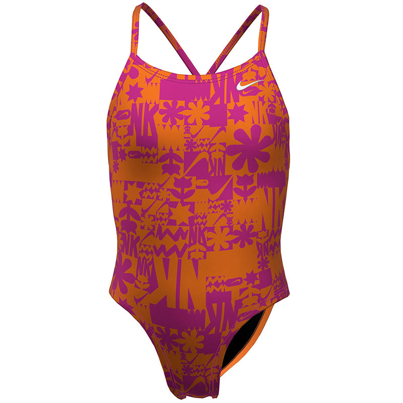 Nike Swim Kid's Charm Multi Print Lace Up Back