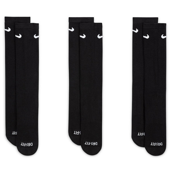 Nike Unisex Everyday Plus Cushioned Training Crew Socks (3 Pairs)