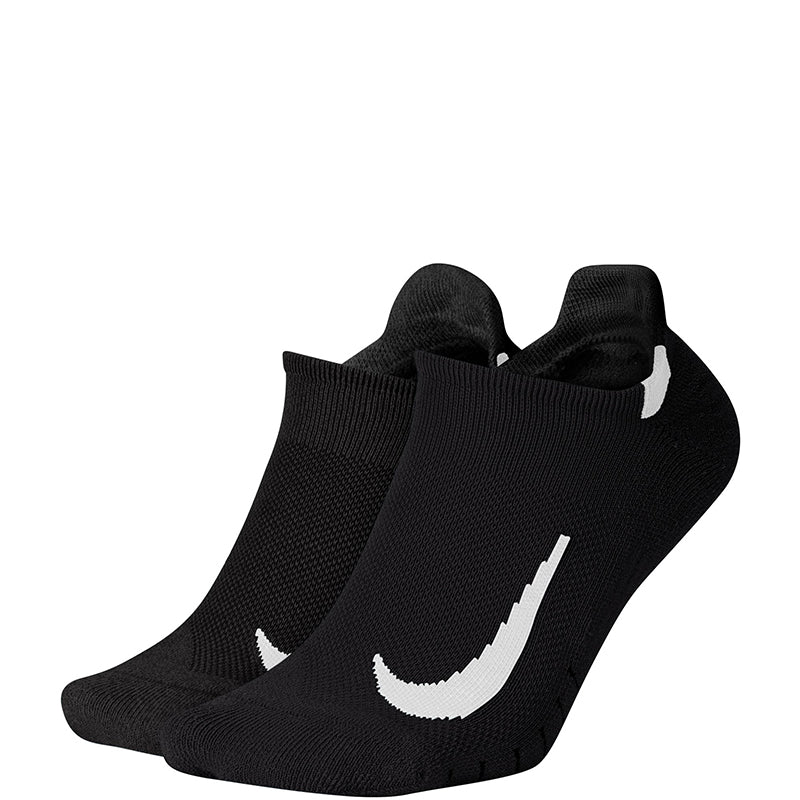 Nike Unisex Multiplier Running No-Show Socks (2 Pairs)