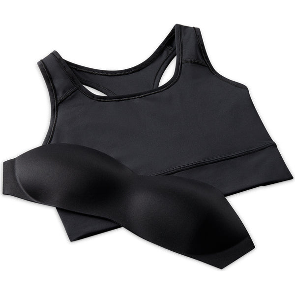Nike Dri-FIT Swoosh Women's Medium-Support 1-Piece Padded Longline Sports Bra.