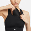 Nike Dri-FIT Swoosh Women's Medium-Support 1-Piece Padded Longline Sports Bra.