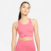 Nike Dri-FIT Swoosh Women's Medium-Support 1-Piece Padded Longline Sports Bra.
