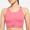 Nike Dri-FIT Swoosh Women's Medium-Support 1-Piece Padded Longline Sports Bra.