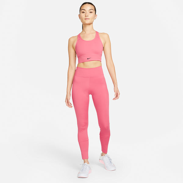 Nike Dri-FIT Swoosh Women's Medium-Support 1-Piece Padded Longline Sports Bra.