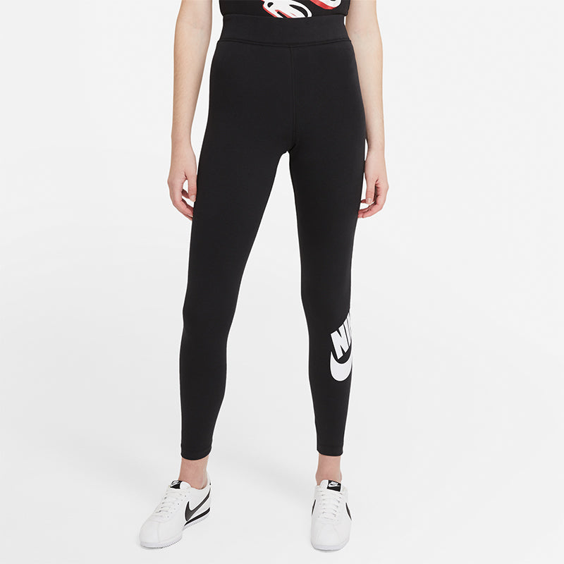 Nike High Waisted Leggings Black/White Women Sportswear.