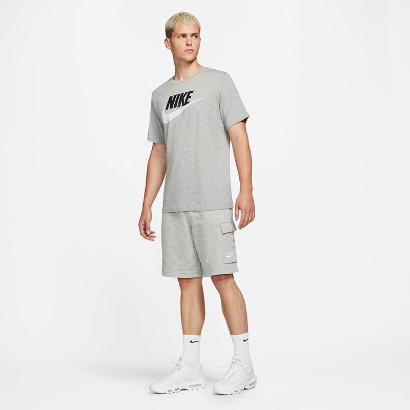 Nike Sportswear Club Dk Grey Heather/Matte Silver/White Men Sportswear.