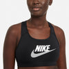 Nike Women's Dri-Fit Swoosh Medium Support 1-Piece Pad Graphic Sports Bra.