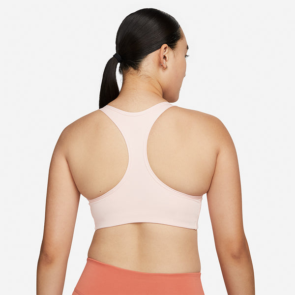Nike Women's Dri-Fit Swoosh Medium Support 1-Piece Pad Graphic Sports Bra.