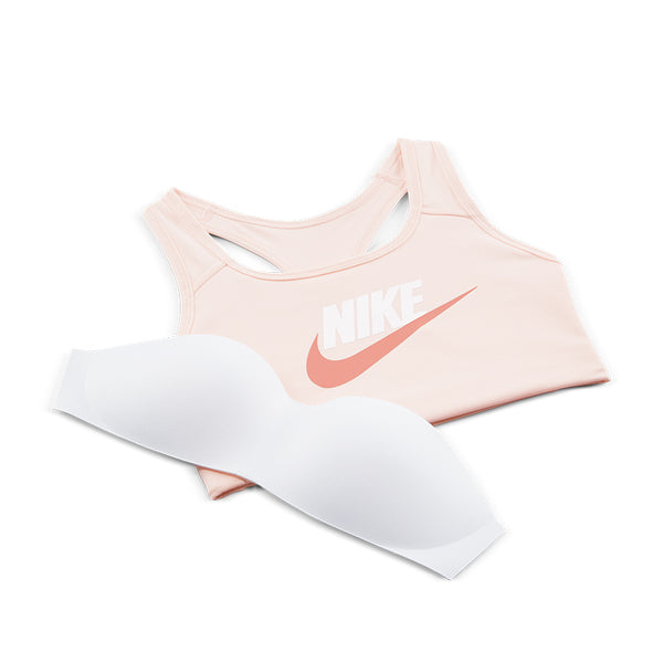 Nike Women's Dri-Fit Swoosh Medium Support 1-Piece Pad Graphic Sports Bra.