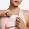 Nike Women's Dri-Fit Swoosh Medium Support 1-Piece Pad Graphic Sports Bra.