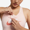 Nike Women's Dri-Fit Swoosh Medium Support 1-Piece Pad Graphic Sports Bra.