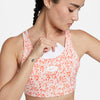 Nike Women's Dri-Fit Swoosh Icon Clash Medium-Support Padded Strappy Printed Sports Bra.