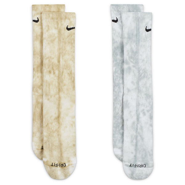 Nike Unisex Everyday Plus Cushioned Tie-Dye Crew Socks (2 Pairs)