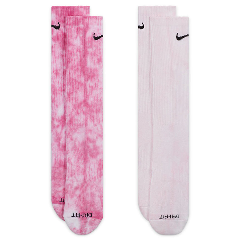 Nike Unisex Everyday Plus Cushioned Tie-Dye Crew Socks (2 Pairs)