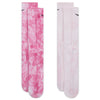 Nike Unisex Everyday Plus Cushioned Tie-Dye Crew Socks (2 Pairs)