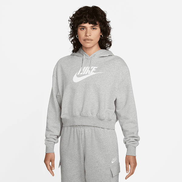 Nike Women's Sportswear Club Fleece Oversized Crop Graphic Hoodie