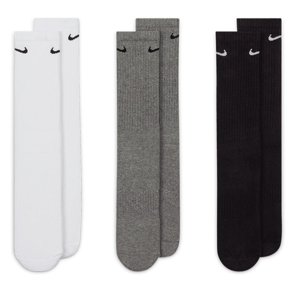 Nike Unisex Everyday Cushioned Training Crew Socks (3 Pairs)