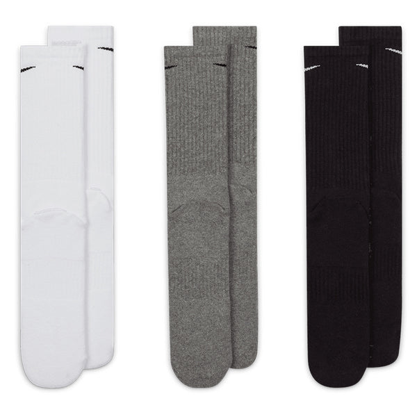 Nike Unisex Everyday Cushioned Training Crew Socks (3 Pairs)