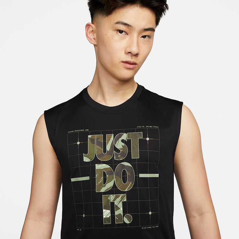 Nike Men's Dri-Fit Camo Sleeveless T-Shirt