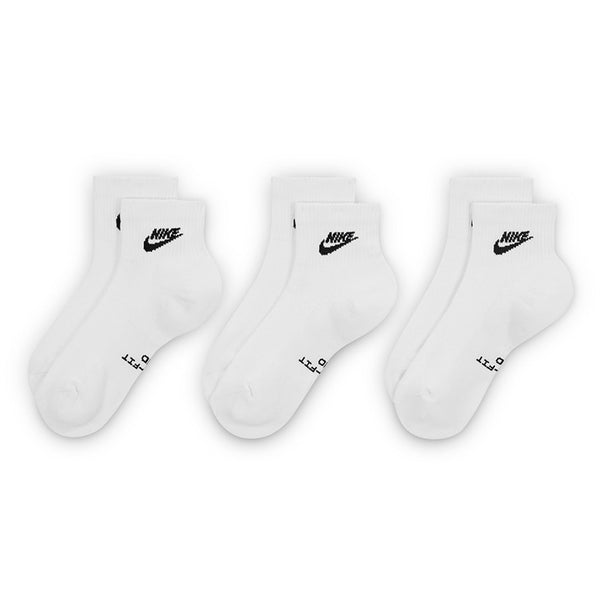 Nike Unisex Everyday Elevated Ankle Socks (3 Pairs)