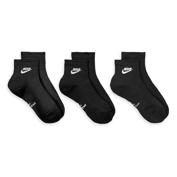 Nike Unisex Everyday Elevated Ankle Socks (3 Pairs)