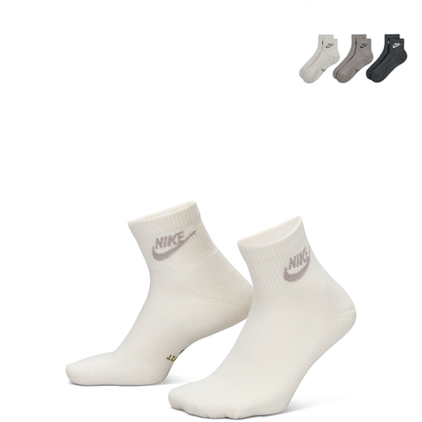 Nike Unisex Everyday Elevated Ankle Socks (3 Pairs)