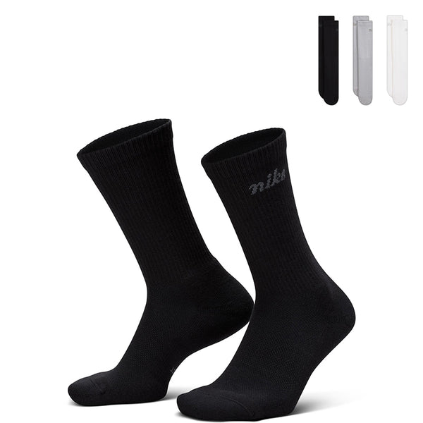 Nike Unisex Everyday Elevated Crew Socks (3 Pairs)