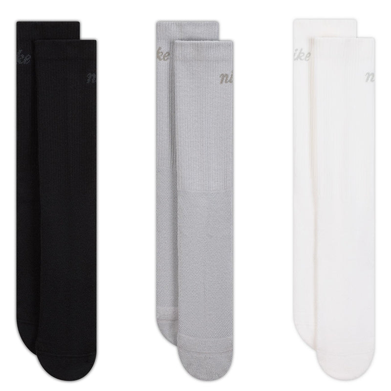 Nike Unisex Everyday Elevated Crew Socks (3 Pairs)