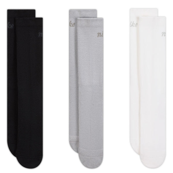 Nike Unisex Everyday Elevated Crew Socks (3 Pairs)