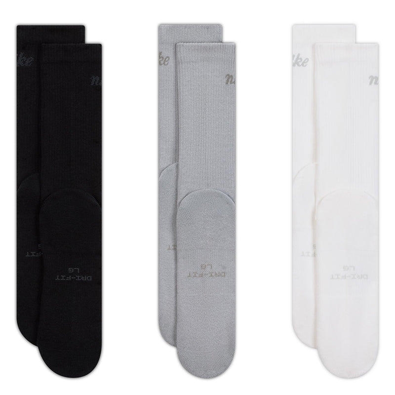 Nike Unisex Everyday Elevated Crew Socks (3 Pairs)