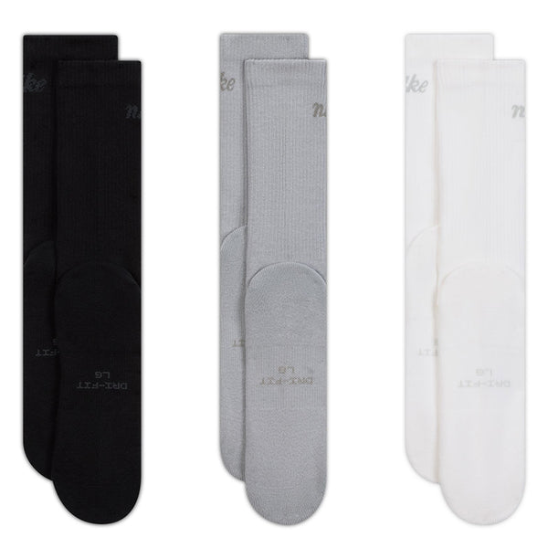 Nike Unisex Everyday Elevated Crew Socks (3 Pairs)