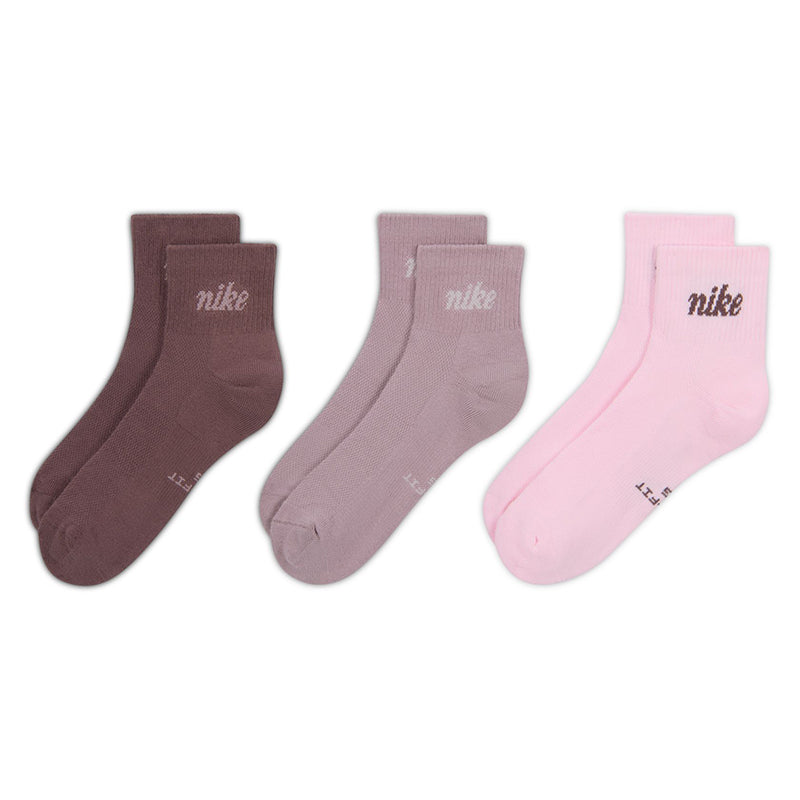 Nike Unisex Everyday Elevated Ankle Socks (3 Pairs)