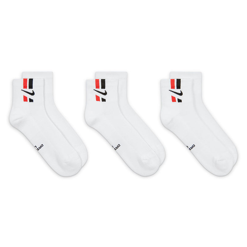 Nike Unisex Everyday Elevated Ankle Socks (3 Pairs)