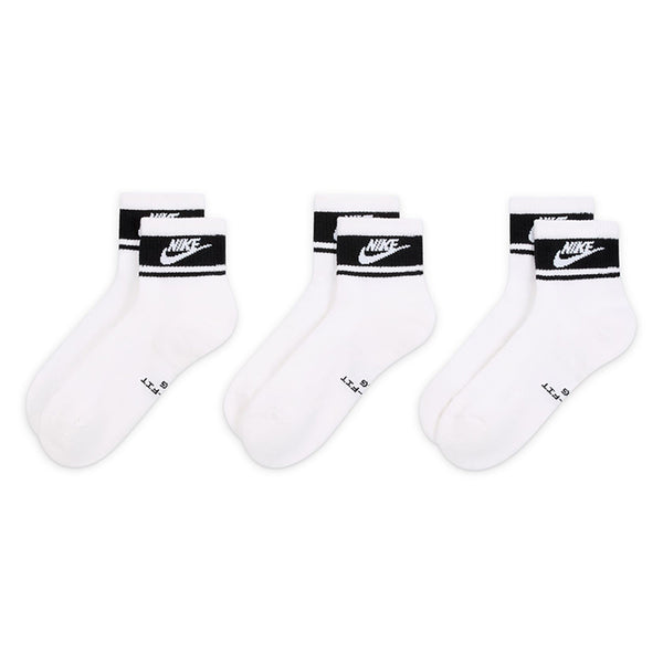 Nike Unisex Everyday Elevated Ankle Socks (3 Pairs)