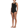 Nike Swim Women's Solid Ribbed U-Back Low Leg