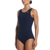 Nike Swim Women's Solid Ribbed U-Back Low Leg