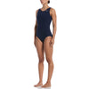 Nike Swim Women's Solid Ribbed U-Back Low Leg
