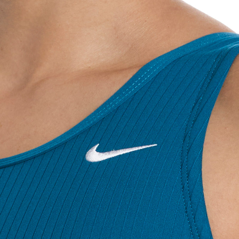 Nike Swim Women's Solid Ribbed U-Back Low Leg