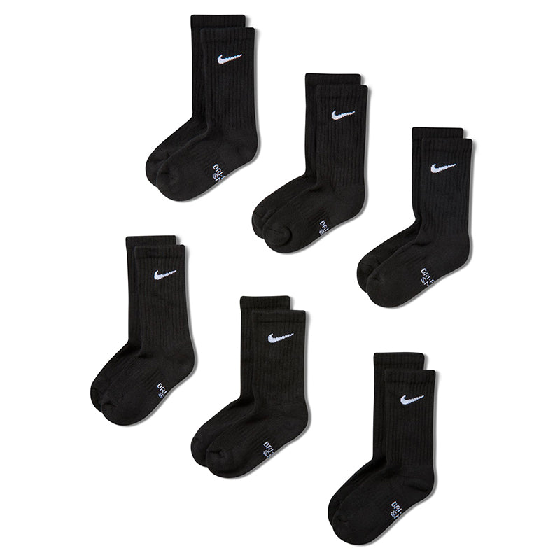 Nike kid's Everyday Cushioned Crew Socks (6 Pairs)